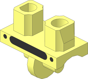 Minifig Hips with Clockwork Robot Pattern