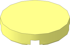 Tile  2 x  2 Round with Round Underside Stud