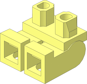 ~Minifig Hips and Legs, Sitting (Obsolete)