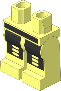 ~Minifig Hips and Legs with Robot Pattern (Obsolete)