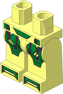 ~Minifig Hips and Legs with Iron Man Armoured Suit Mark XLII Pattern (Obsolete)