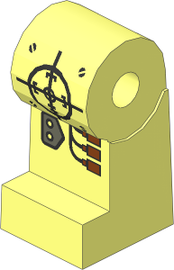 ~Minifig Leg Right with Insectoids Robot Pattern (Obsolete)