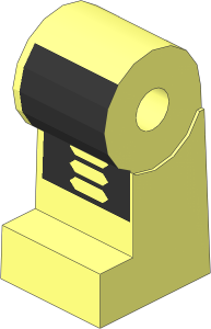 ~Minifig Leg Right with Robot Pattern (Obsolete)