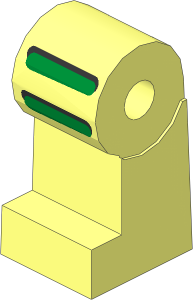 ~Minifig Leg Right with Astro Pattern (Obsolete)