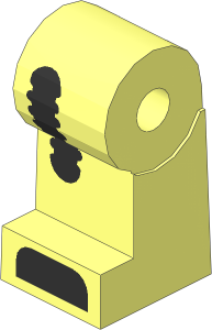 ~Minifig Leg Right with Clockwork Robot Pattern (Obsolete)