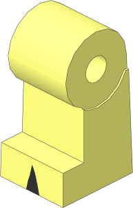 ~Minifig Leg Right with Black Triangles on Foot Pattern (Obsolete)