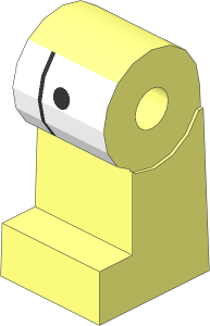 ~Minifig Leg Right with Laboratory Smock Pattern (Obsolete)