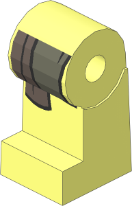 ~Minifig Leg Right with LOTR Coat and Shirttails Pattern (Obsolete)