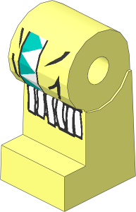 ~Minifig Leg Right with Dark Turquoise/White Triangles, White Fringe Pattern (Obsolete)