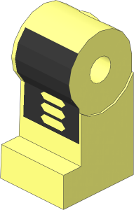 ~Minifig Leg Right with Robot Pattern (Obsolete)
