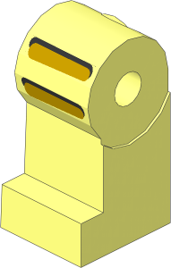 ~Minifig Leg Right with Astro Pattern (Obsolete)