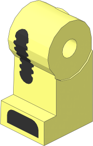 ~Minifig Leg Right with Clockwork Robot Pattern (Obsolete)