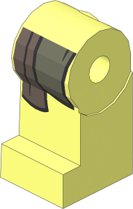 ~Minifig Leg Right with LOTR Coat and Shirttails Pattern (Obsolete)