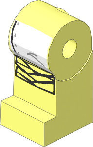 ~Minifig Leg Right with SW White Leggings Pattern (Obsolete)