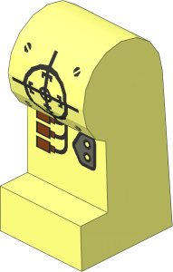 ~Minifig Leg Left with Insectoids Robot Pattern (Obsolete)