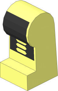 ~Minifig Leg Left with Robot Pattern (Obsolete)