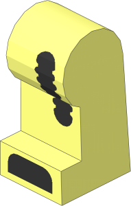 ~Minifig Leg Left with Clockwork Robot Pattern (Obsolete)