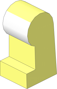~Minifig Leg Left with Laboratory Smock Pattern (Obsolete)