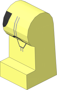 ~Minifig Leg Left with SW Stormtrooper Pattern (Obsolete)