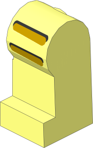 ~Minifig Leg Left with Astro Pattern (Obsolete)