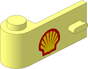 Door  1 x  3 x  1 Left with Shell Logo 1971 Pattern