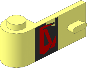 Door  1 x  3 x  1 Left with SW Red on Silver Pattern
