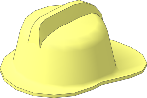Minifig Fire Helmet