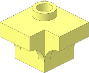 Brick  1 x  1 with Half Arch on Two Adjacent Sides