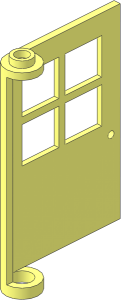 Door  1 x  4 x  5 with 4 Panes and Two-way Hinge