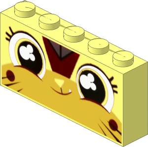 Brick  1 x  5 x  2 with Smiling Ultrakatty Pattern