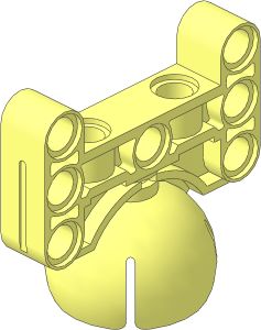 Technic Beam  5 x  3 H-shaped with Ball Socket