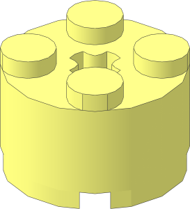 Brick  2 x  2 Round without Reinforcement