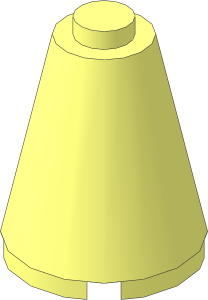 Cone  2 x  2 x  2 with Solid Stud