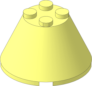 Cone  4 x  4 x  2 without Axlehole