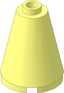 =Cone 2 x 2 x 2 with Hollow Stud Open