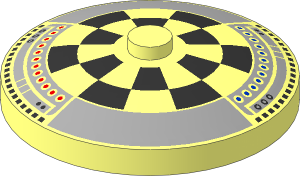 Dish  4 x  4 Inverted with SW Dejarik Hologame Board Pattern