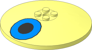 Dish  8 x  8 Inverted with Blue Eye Pattern