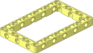 Technic Beam 11 x  7 with Open Center  9 x  5