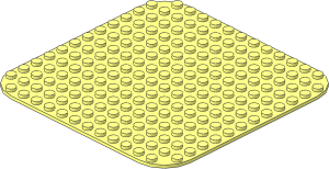 Baseplate 14 x 14 with Rounded Corners