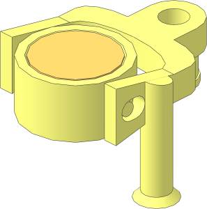 Train Coupling Type 1 with Magnet in Uncoupled Position