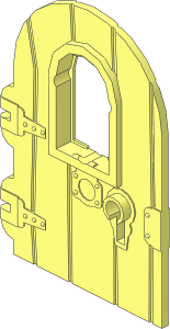 Door  1 x  4 x  6 with Window