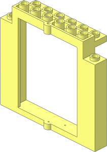 Door  2 x  8 x  6 Revolving Frame without Bottom Notches