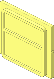 Glass for Train Window  1 x  4 x  3
