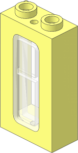 Train Window  1 x  2 x  3 with Trans-Clear Glass