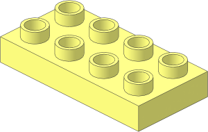 Duplo Plate  2 x  4