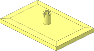 Train Bogie Plate with Long Pin