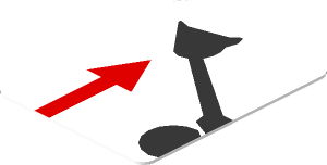 Sticker  1 x  0.8 Shovel Arm Up