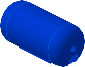 ~_Technic Pneumatic Airtank Blue (Obsolete)