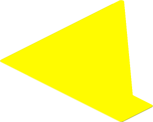 Sticker  3.0 x  3.0 Polygon Yellow - Aligned Left