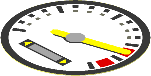 Sticker  1.9 x  1.9 Round Speedometer